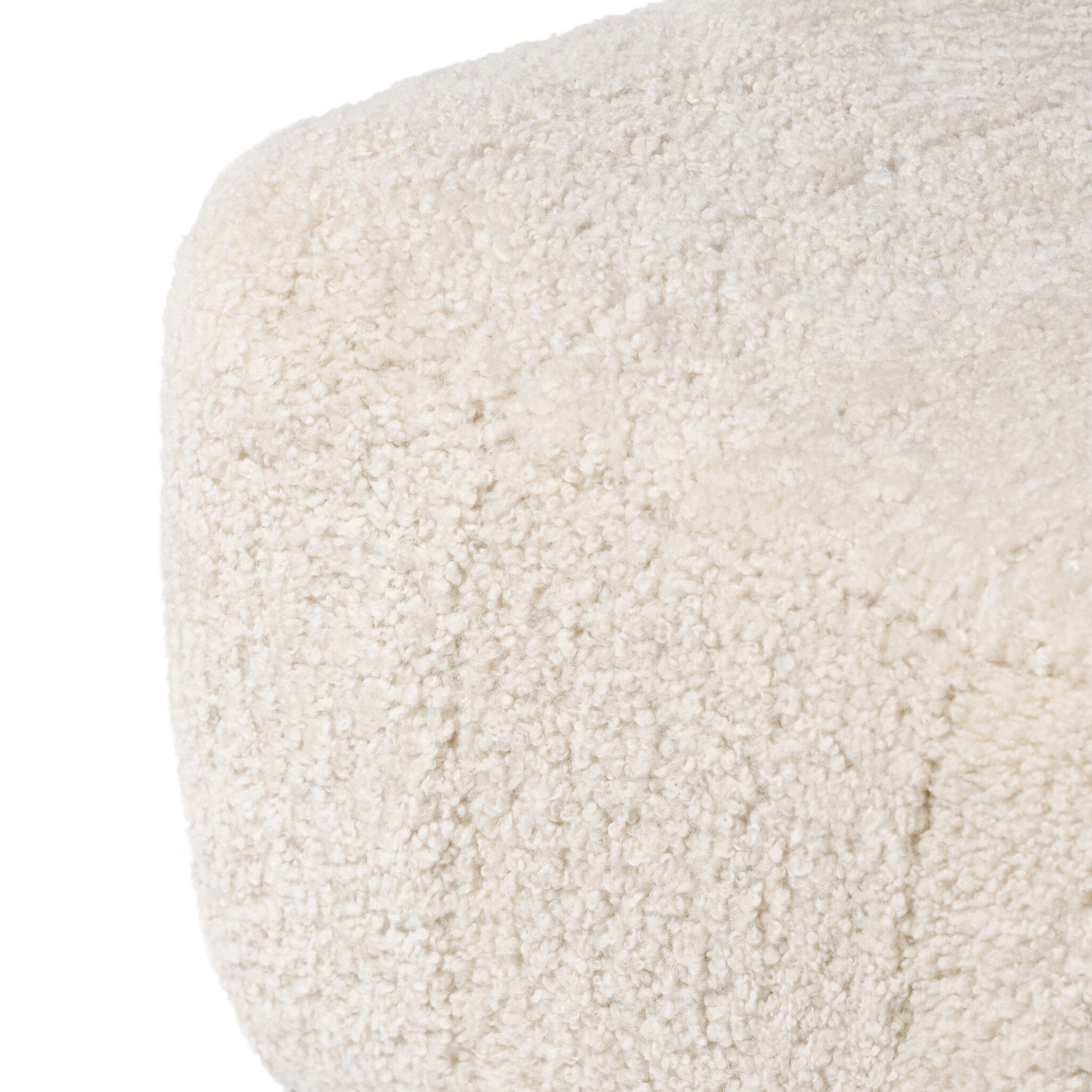 Oslo Ottoman - Beige Shearling by Amber Lewis x Four Hands - Image 5