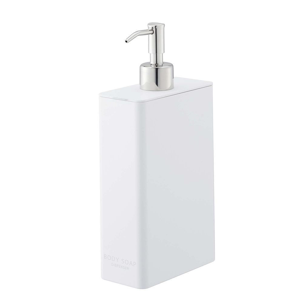 Yamazaki Tower Rectangular Body Soap Dispenser, White - Image 0