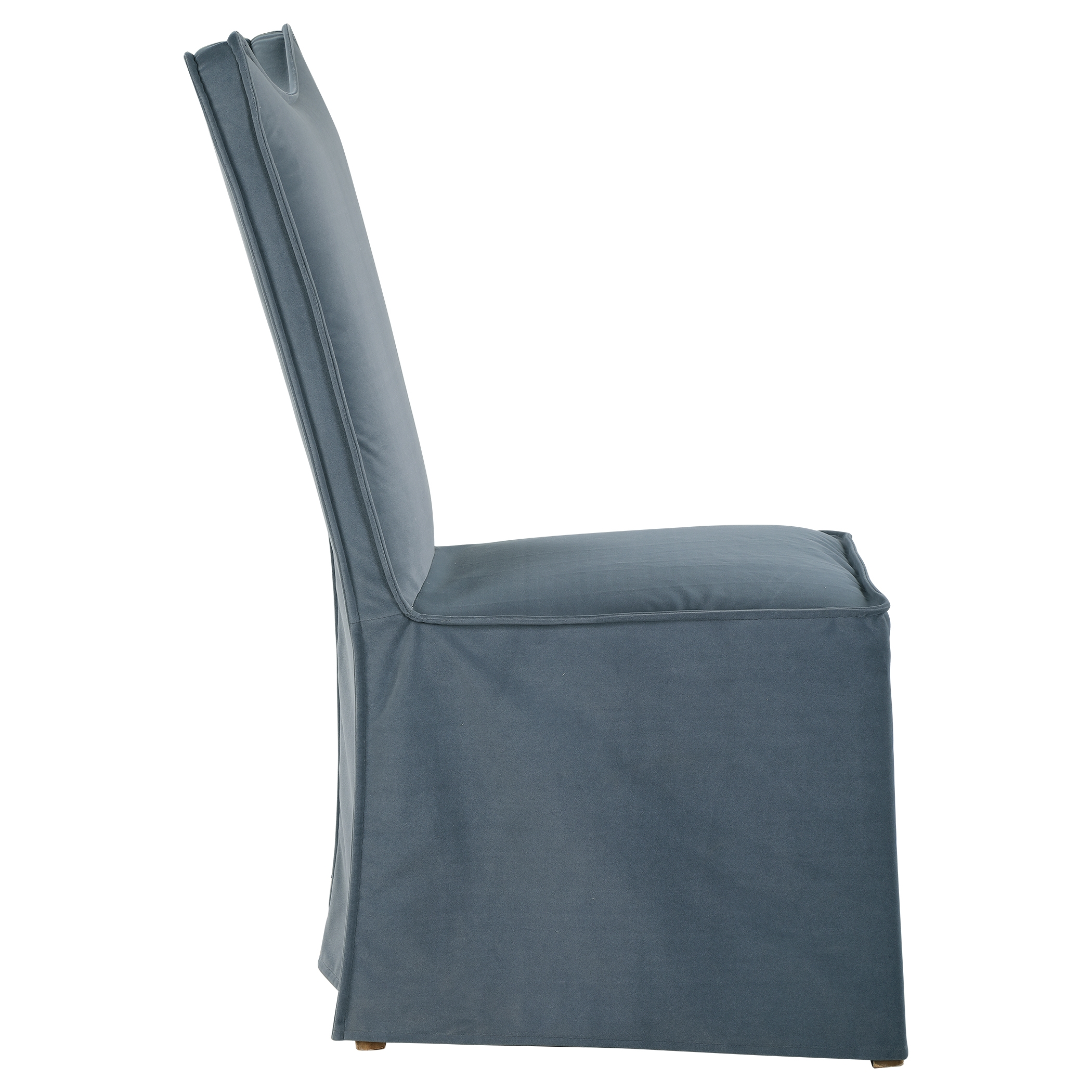 Delroy Armless Chair, Gray, Set Of 2 - Image 3