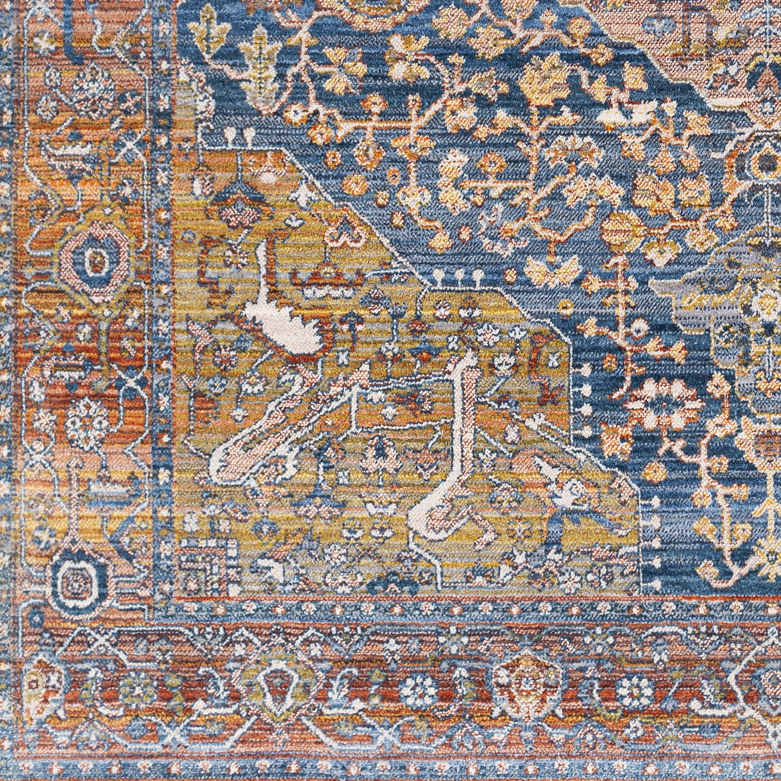Ephesians Blue Indoor 2' x 2'11" Machine Woven Rug - Image 5
