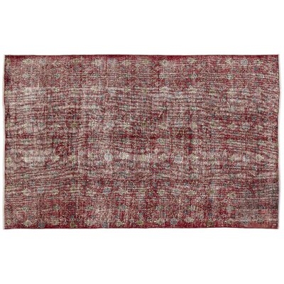 One-of-a-Kind Hewins Hand-Knotted 1960s Turkish Light Red 5'9'' x 8'10'' Area Rug - Image 0