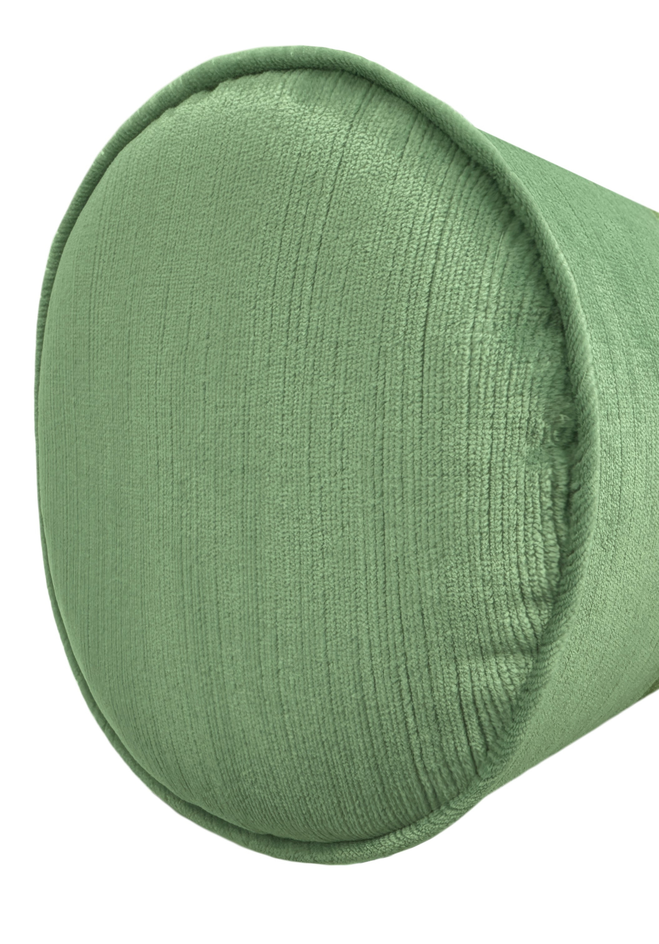 THE BOLSTER :: STRIE VELVET // JADE - BY THE YARD - Image 1