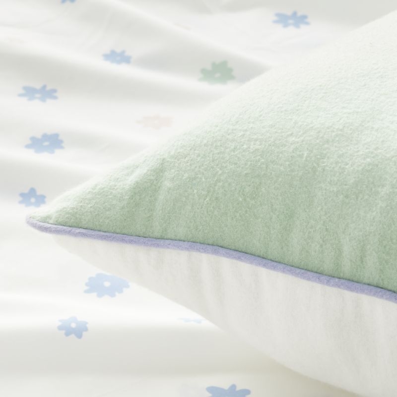 Mint and White Modern Pillow - Image 2