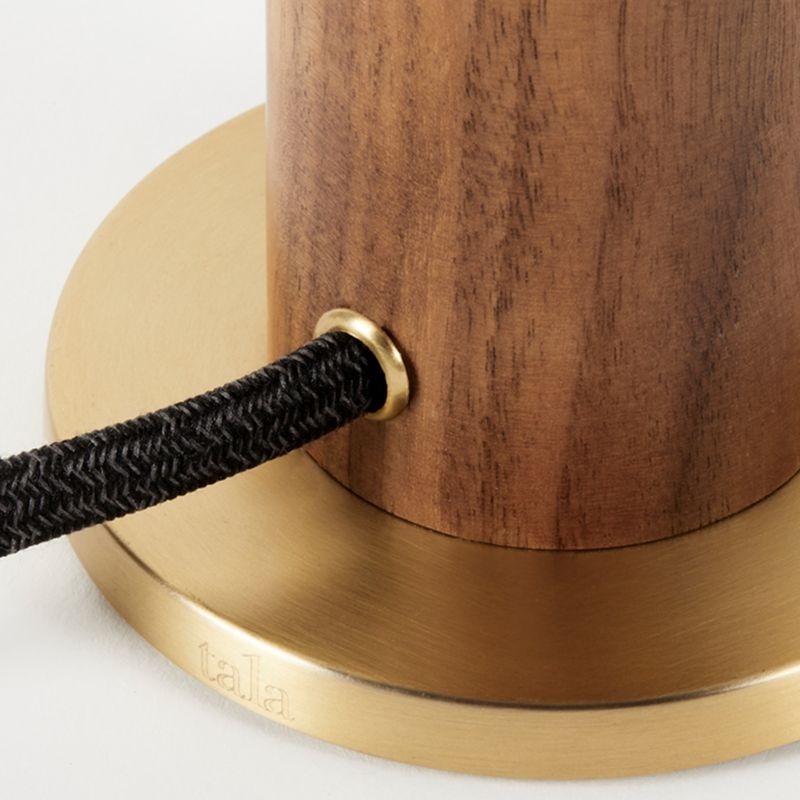 Tala Walnut Table Lamp with Sphere IV Bulb - Image 3