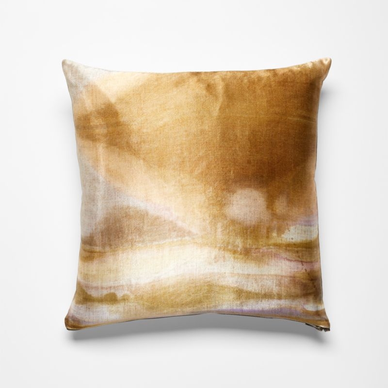 18" Dreamscape Watercolor Pillow With Down-Alternative Insert - Image 2