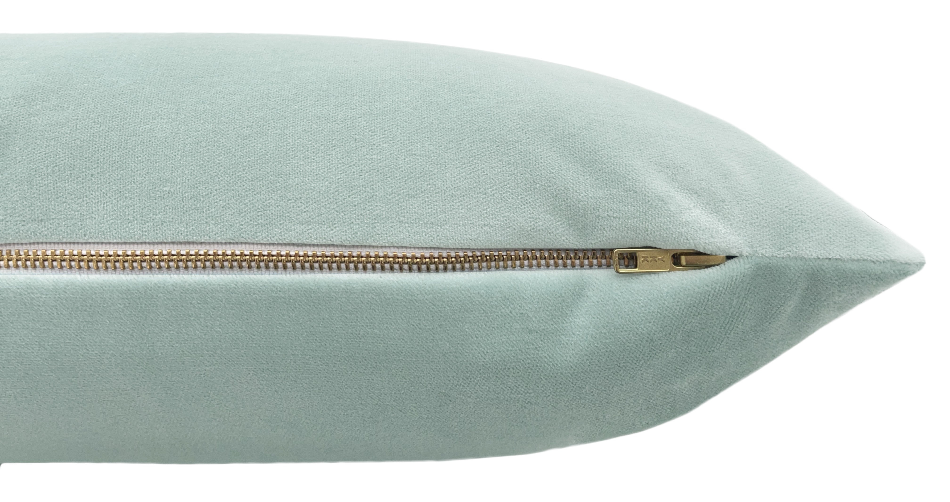 THE XL LUMBAR :: SOCIETY VELVET // SOFT BLUE - 14" X 48" - Image 1