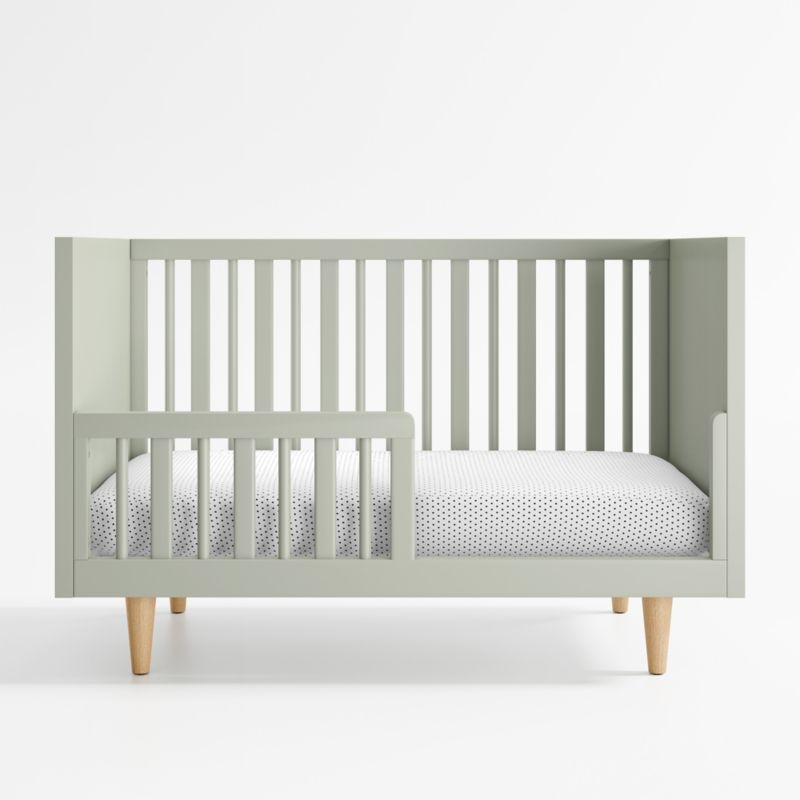 Finn Sage Green Wood Convertible Baby Crib - Image 6
