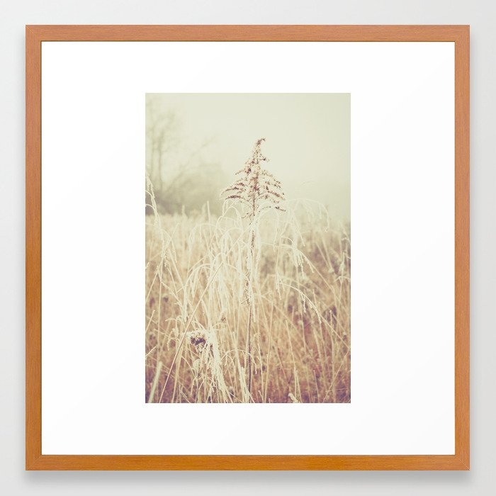 Winter Solstice Framed Art Print by Olivia Joy St.claire - Cozy Home Decor, - Conservation Pecan - MEDIUM (Gallery)-22x22 - Image 0