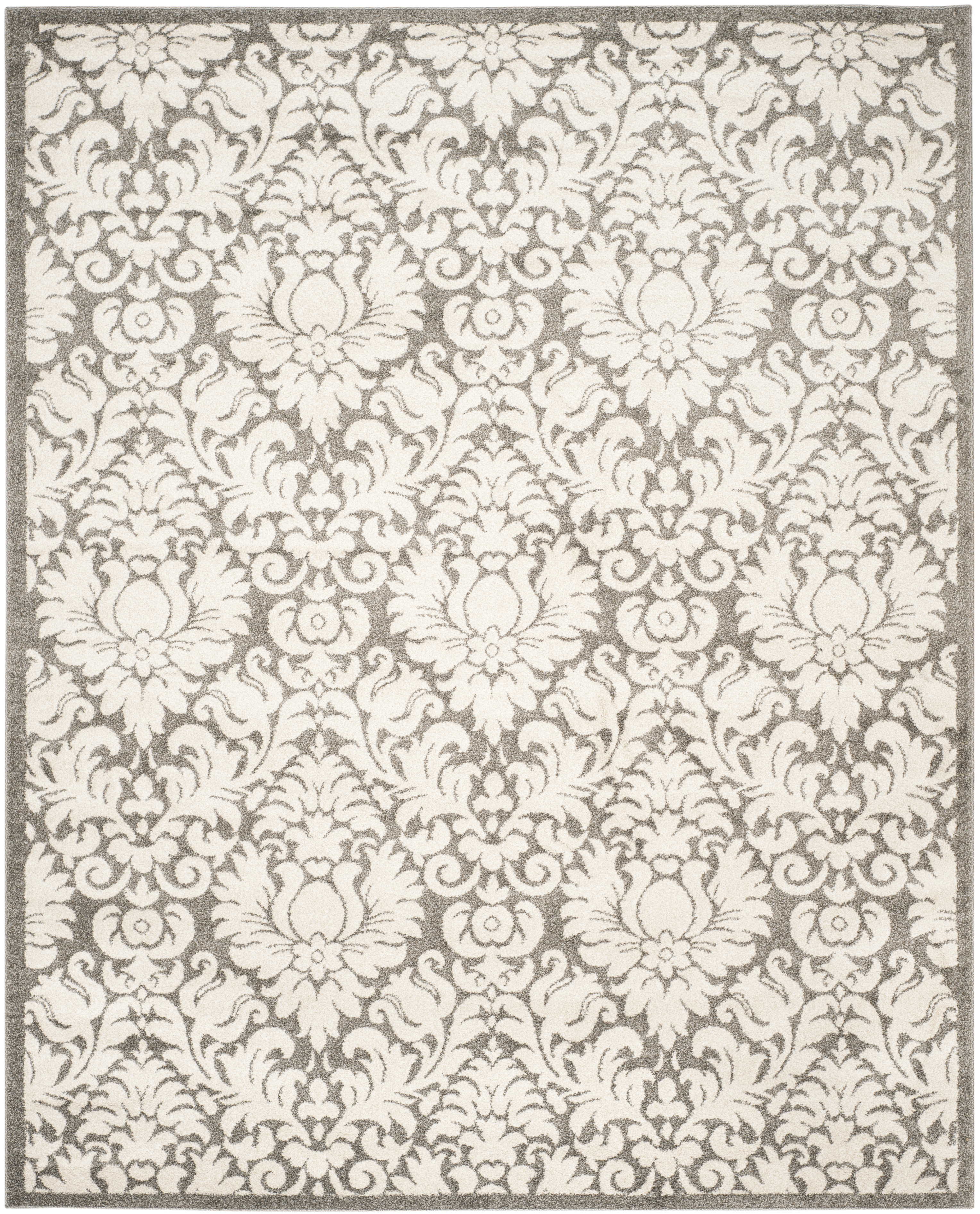 Arlo Home Indoor/Outdoor Woven Area Rug, AMT427R, Dark Grey/Beige,  10' X 14' - Image 0