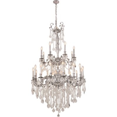 Angola 24-Light Candle Style Tiered Chandelier - Image 0