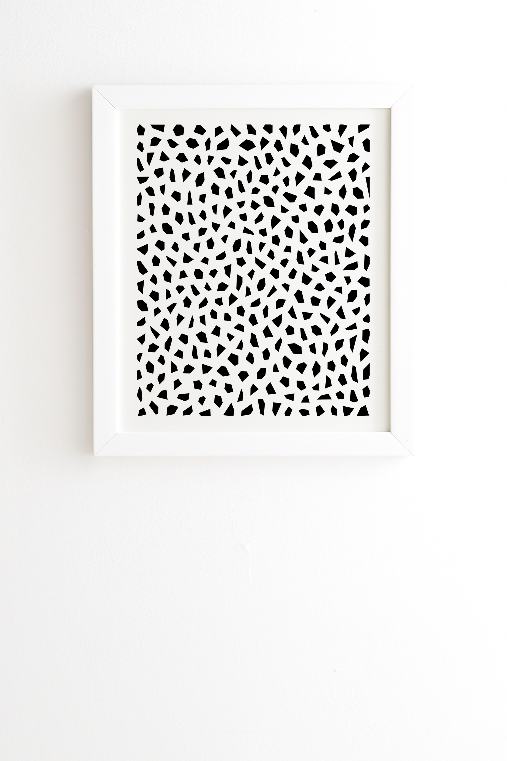 Geometric Mosaic by Kelly Haines - Framed Wall Art Basic White 20" x 20" - Image 0