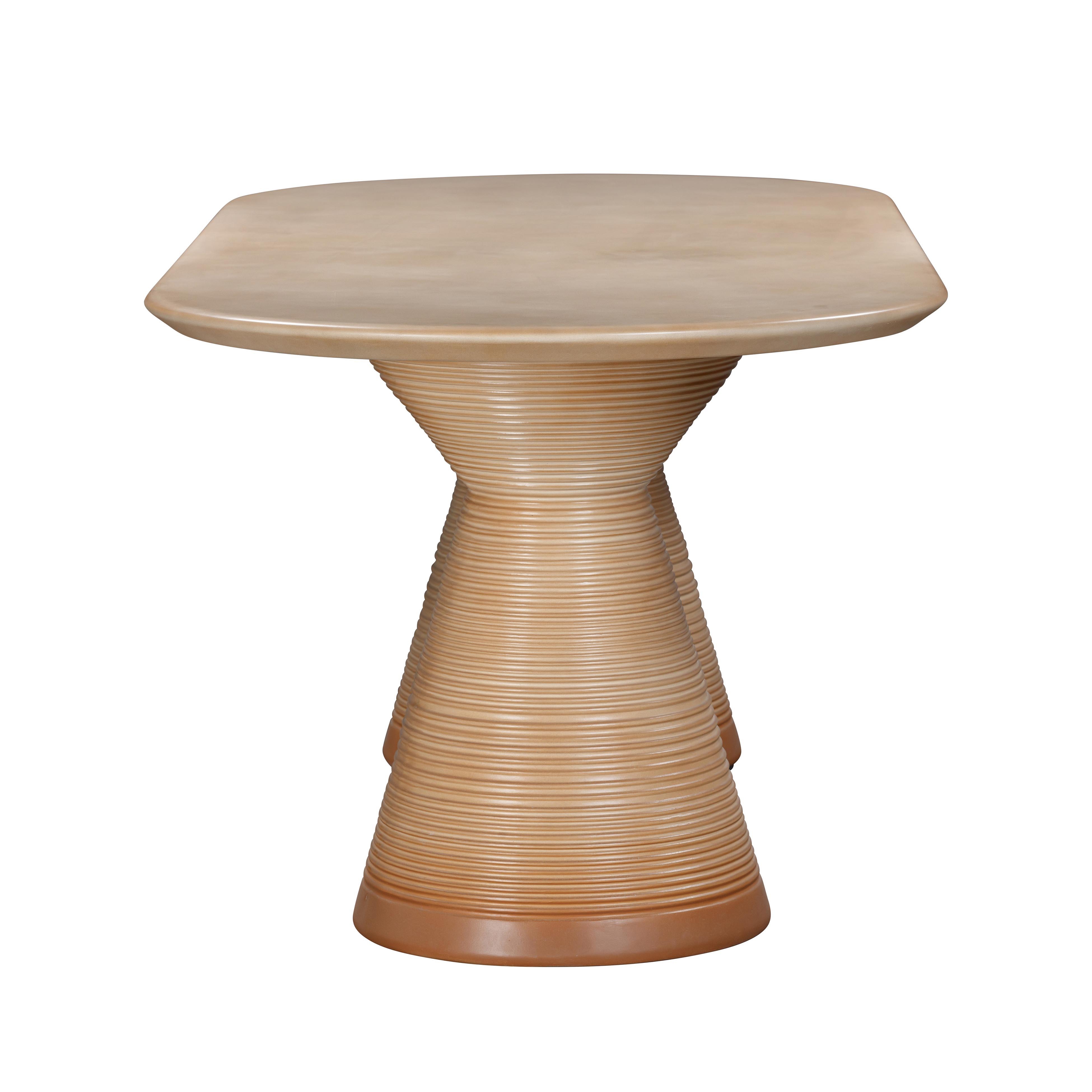 Fassa Terracotta Oval Indoor / Outdoor Dining Table - Image 3