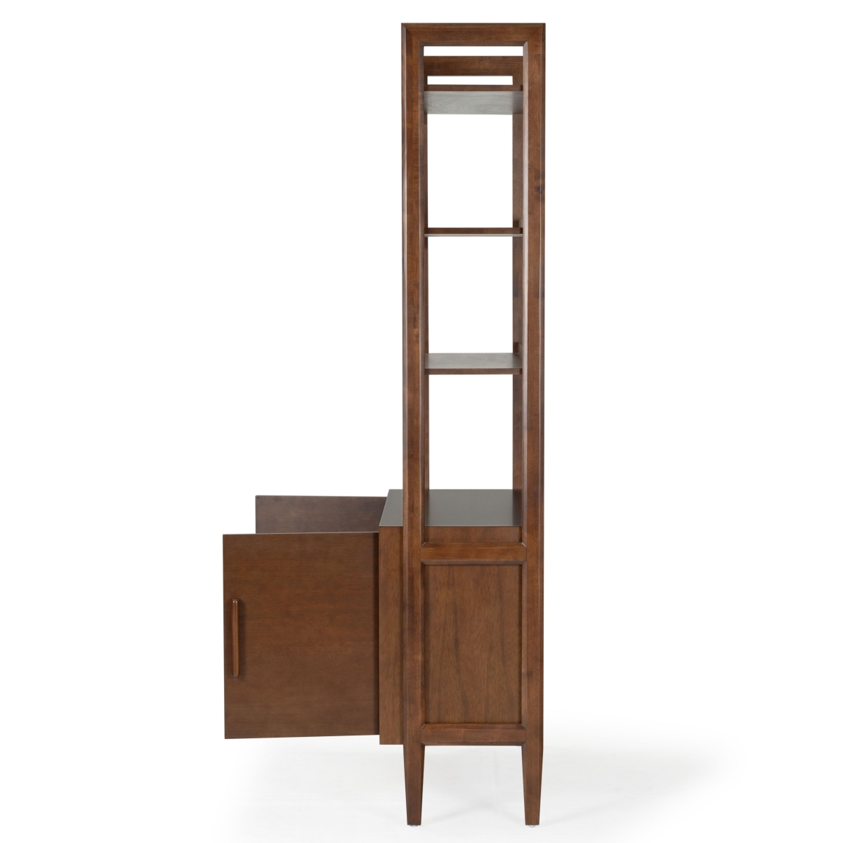 Pasquali Wood Cabinet Bookshelf - Walnut - Image 7