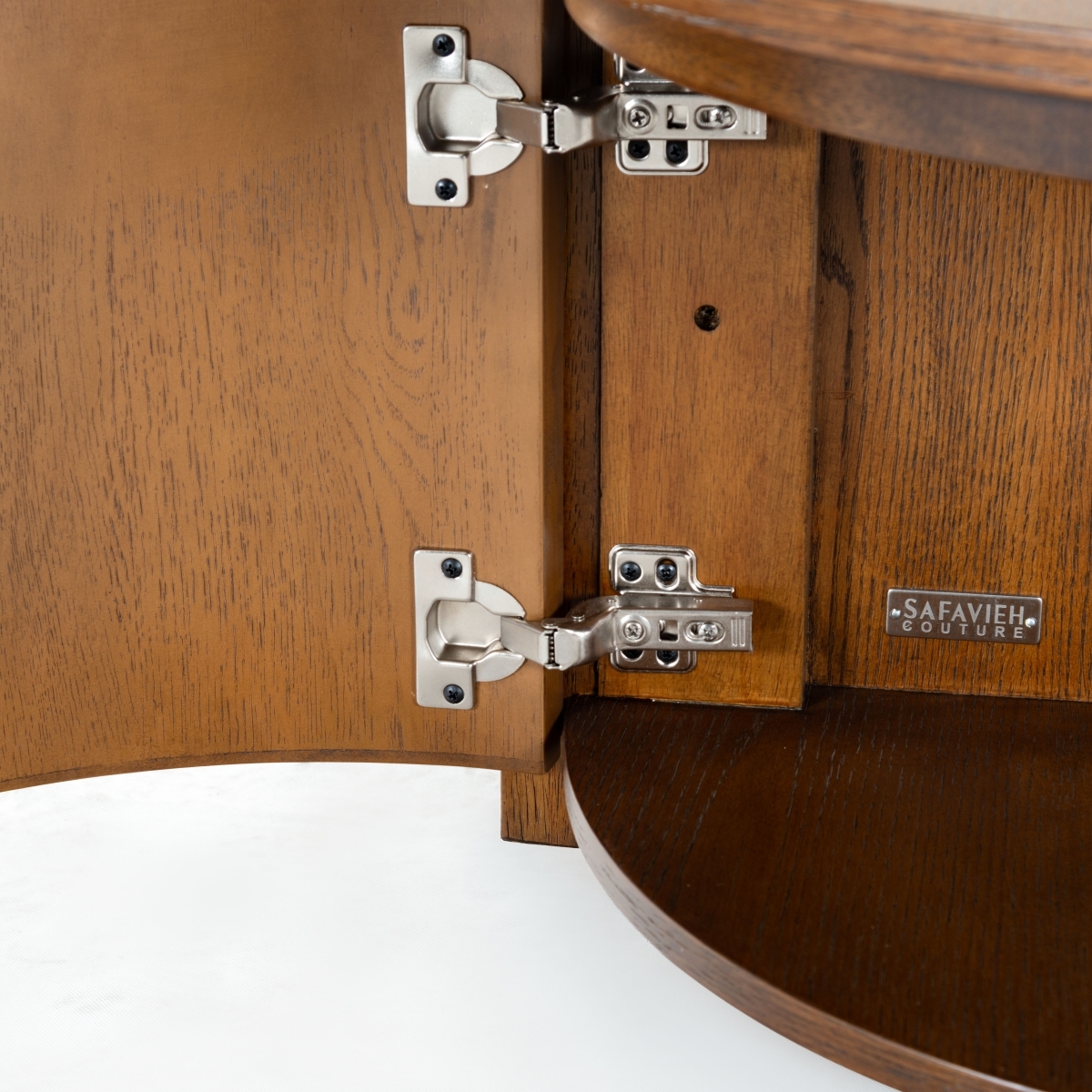 Shelbie Reeded Oval Coffee Table - Medium Oak - Image 2