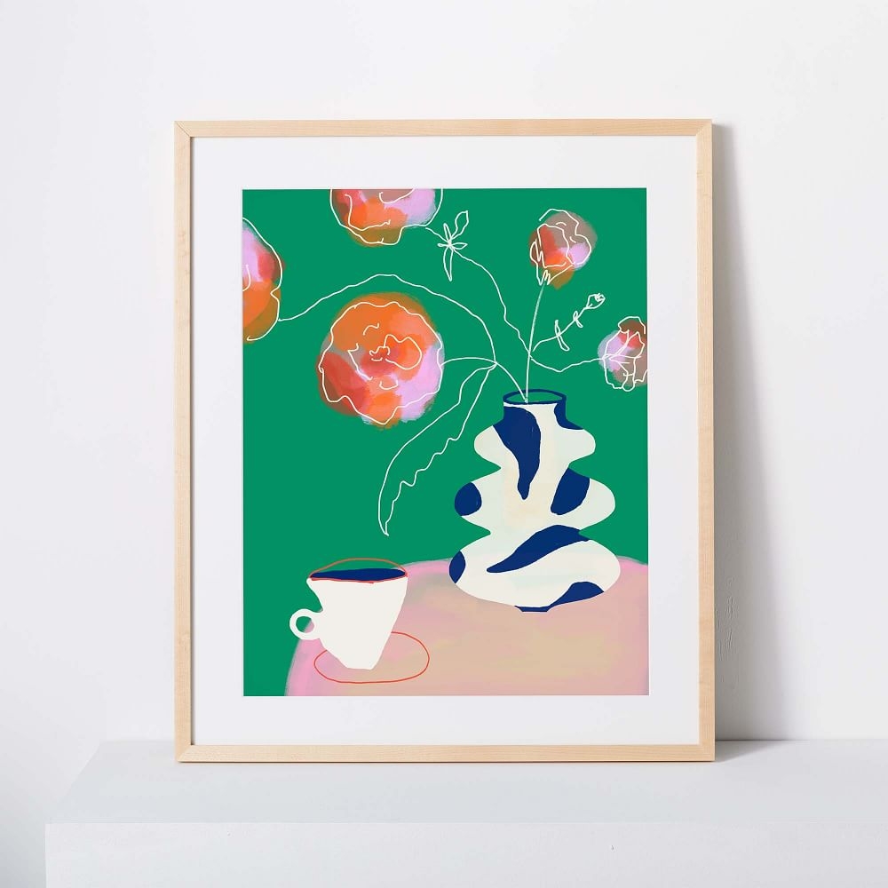 Kate Arends Framed Print, Morning Ranunculus, 11"x14" Framed - Image 0
