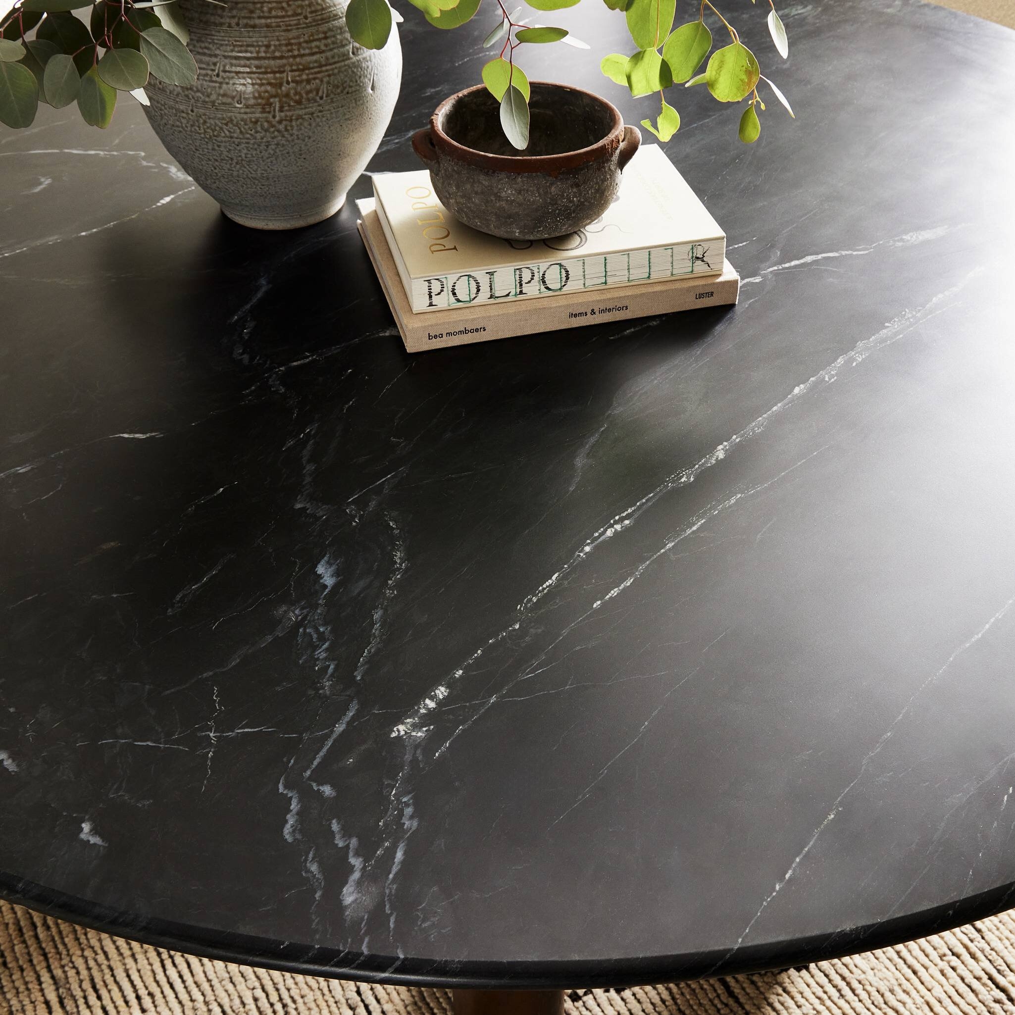 Rohan Dining Table - Black Marble - Image 9