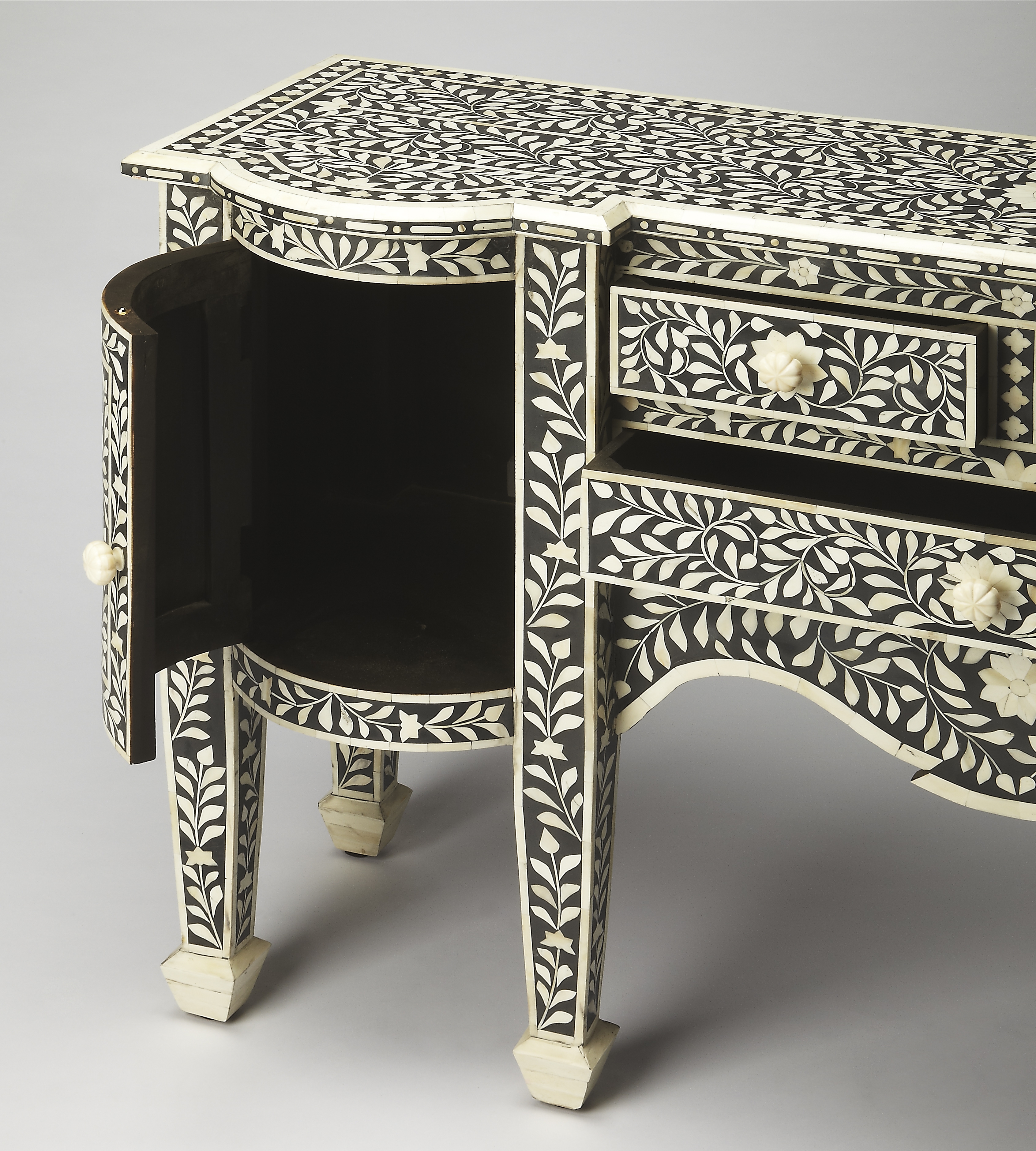 Vivienne Black Bone Inlay Buffet - Image 1