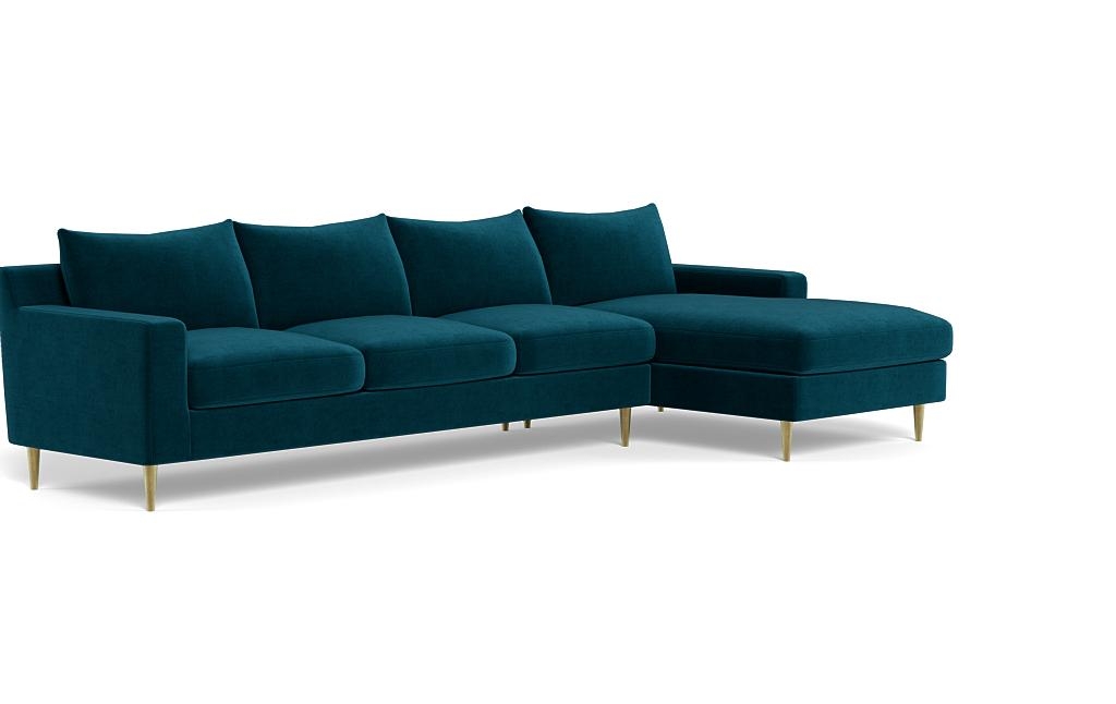Sloan 4-Seat Right Chaise Sectional - Image 1
