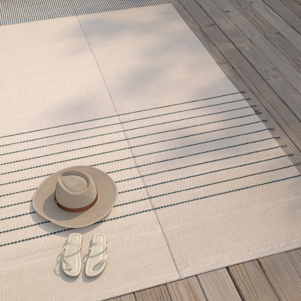 Lyla 8 x 10 Indoor/Outdoor Rug - Mist Blue - Image 0