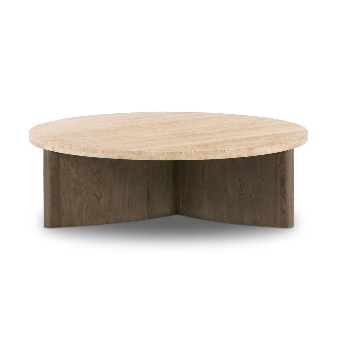 Four Hands Toli Coffee Table in Travertine - Image 0