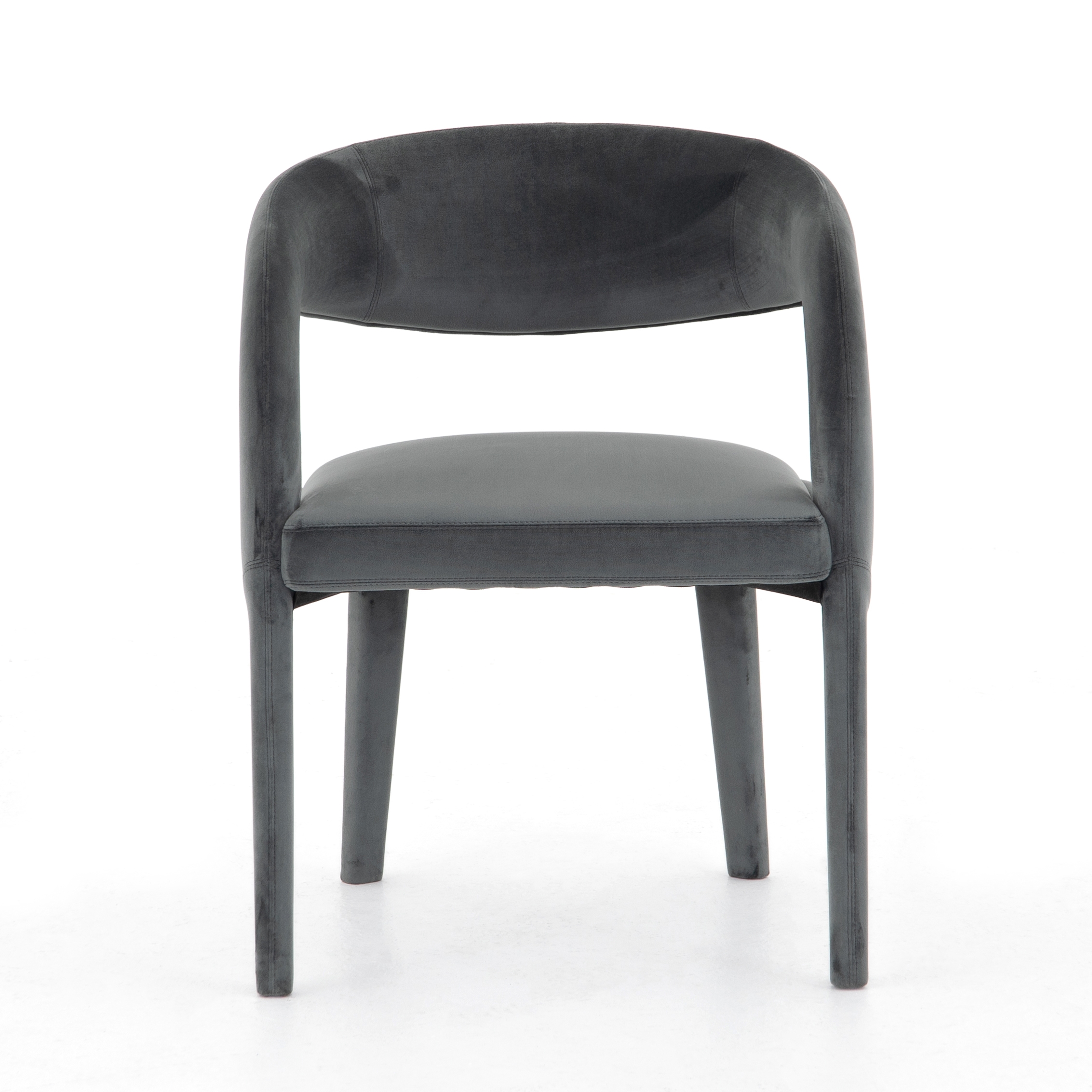 Hawkins Dining Chair-Charcoal Velvet - Image 3