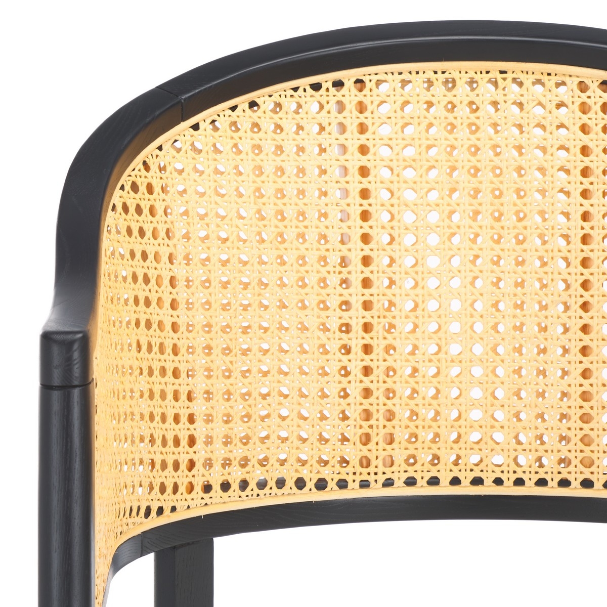 Rogue Rattan Counter Stool - Black / Natural - Image 2