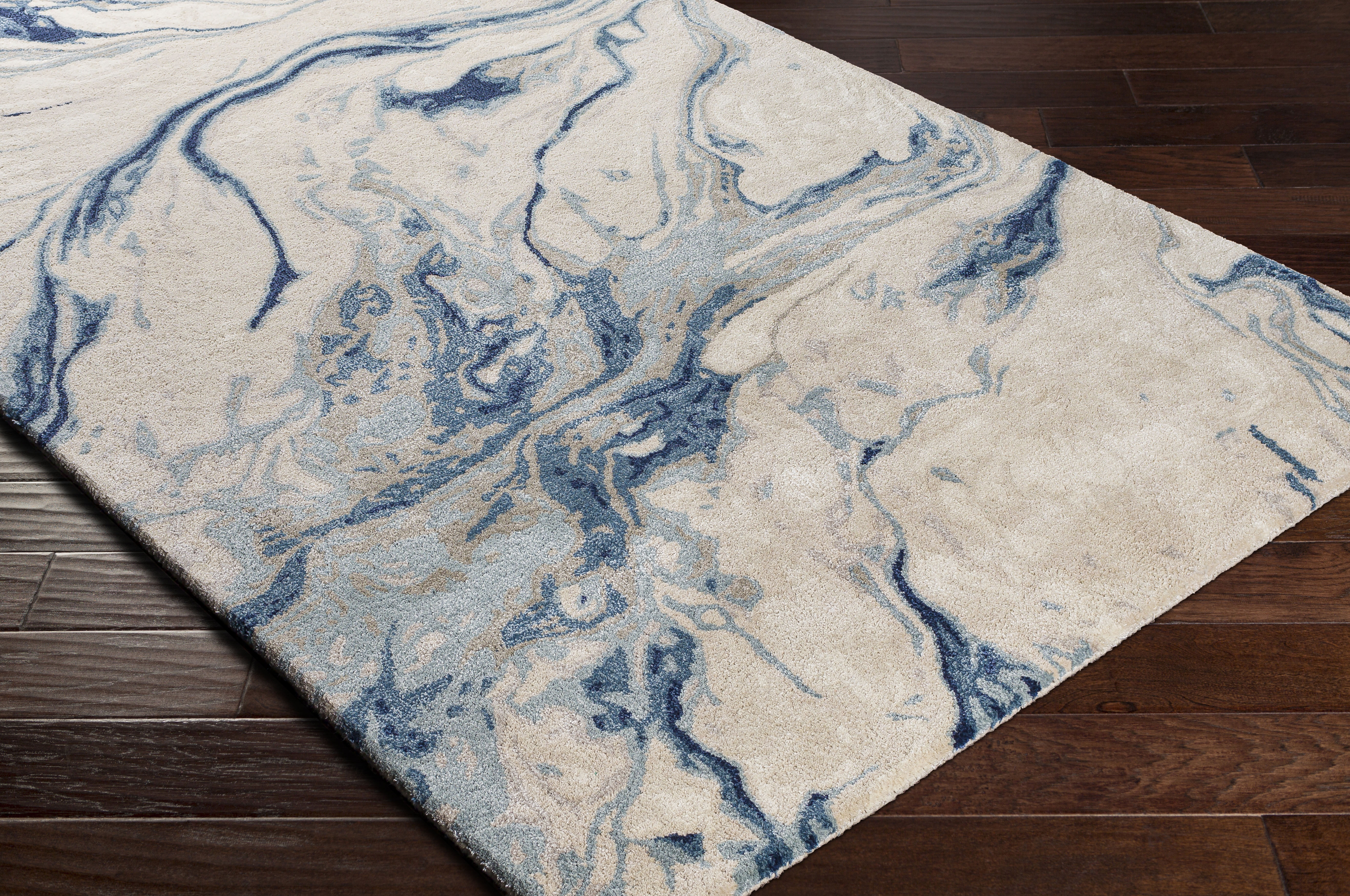 Kavita Beige Indoor 6' x 9' Handmade Rug - Image 3