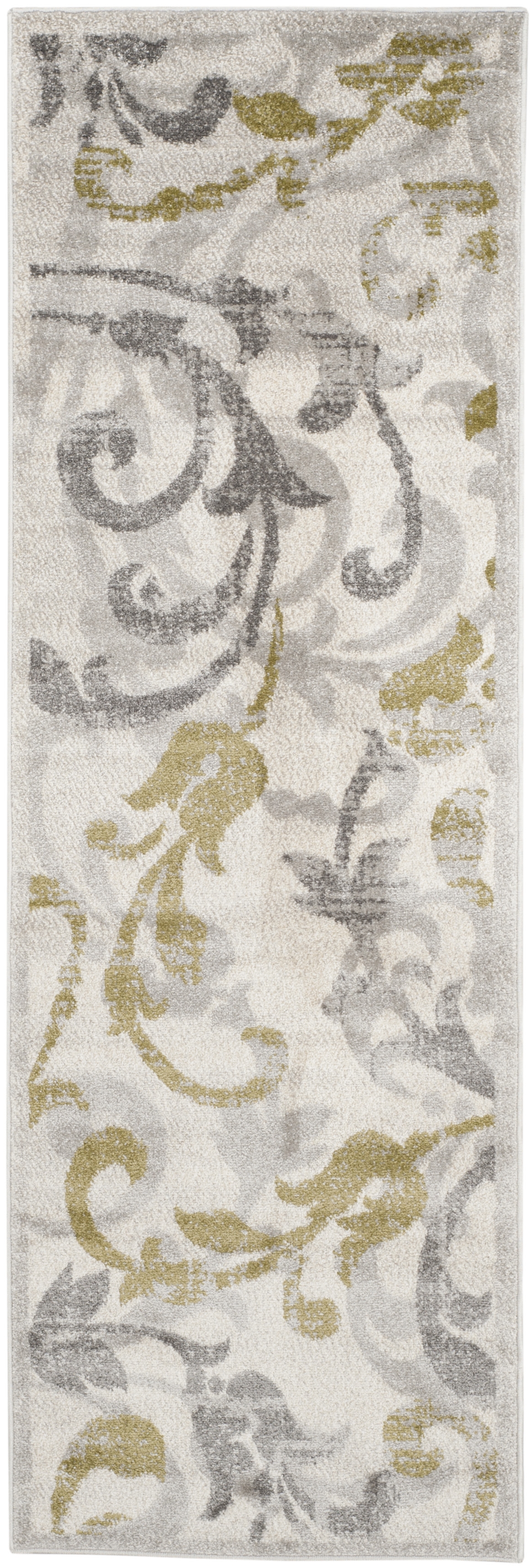 Arlo Home Indoor/Outdoor Woven Area Rug, AMT428E, Ivory/Light Grey,  2' 3" X 7' - Image 0