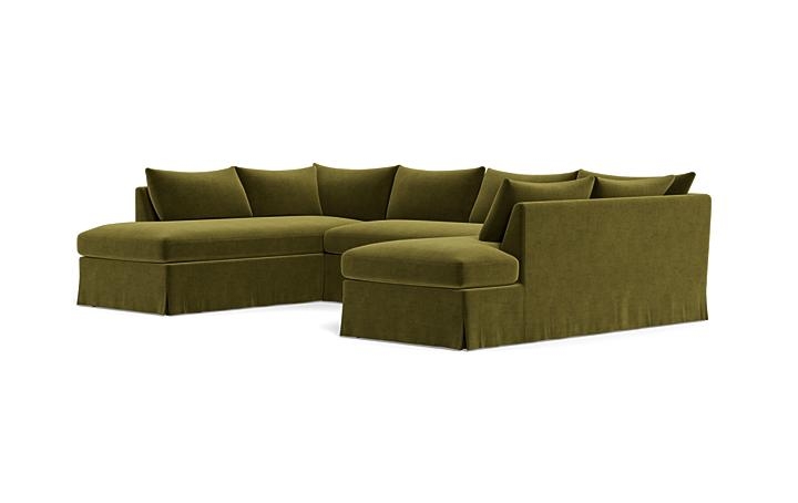 Sloan Slipcovered 3-Piece U-Bumper Sectional - Image 2