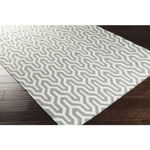 Fallon White Indoor 2'6" x 8' Handmade Rug - Image 2