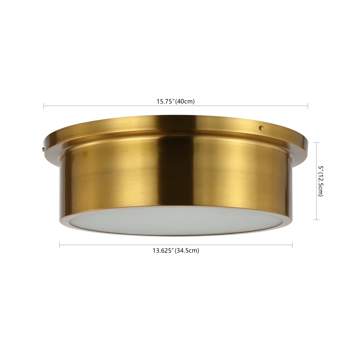 Reyna 3Lt 15.75" Flush Mount - Brass - Image 0
