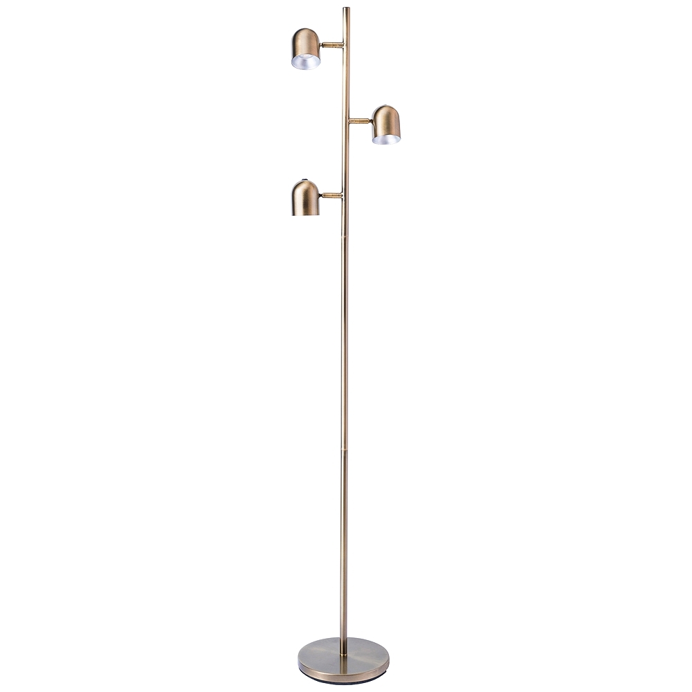 Lite Source Tiara Antique Brass LED 3-Light Tree Floor Lamp - Style # 87W24 - Image 0
