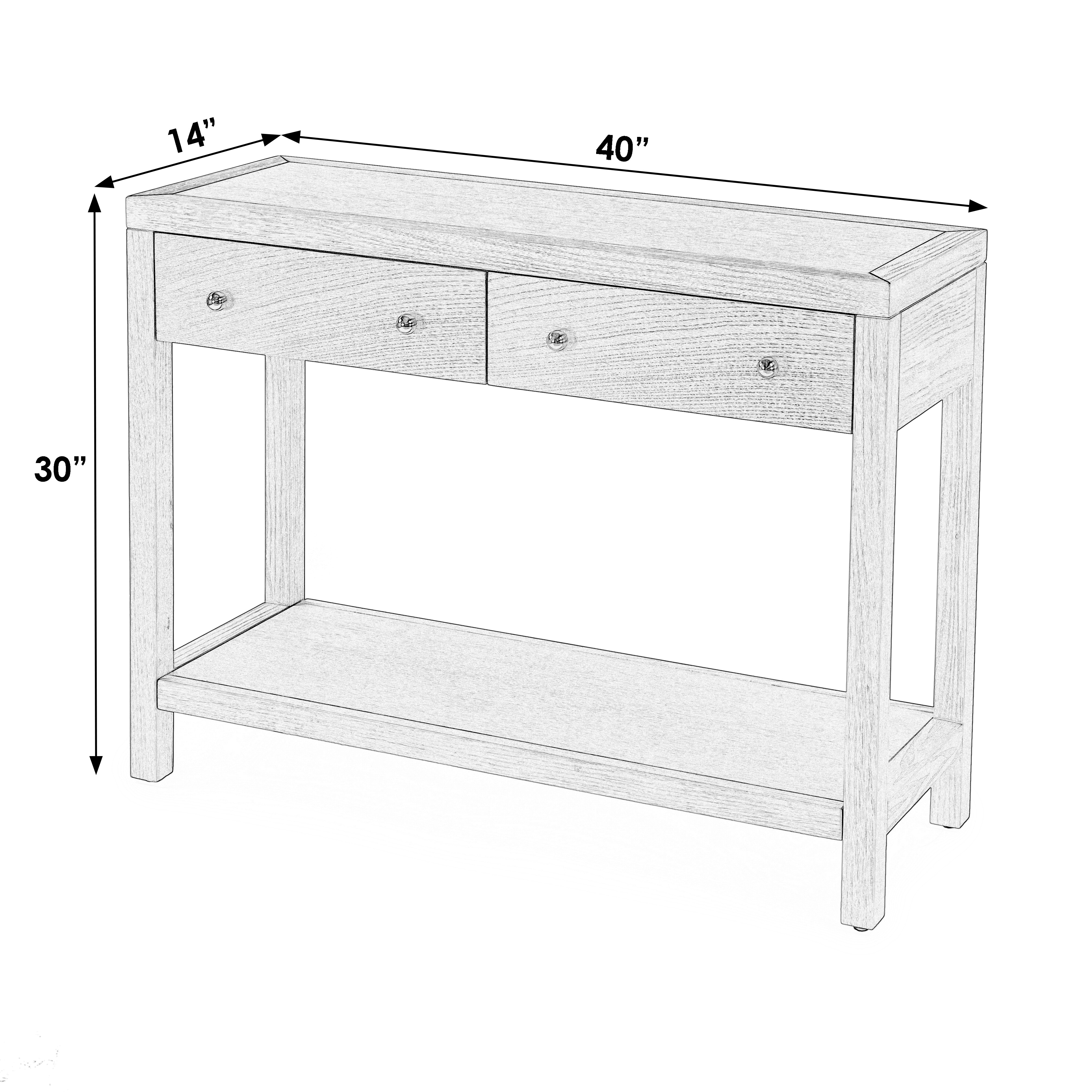 Nora Walnut Console Table - Image 3
