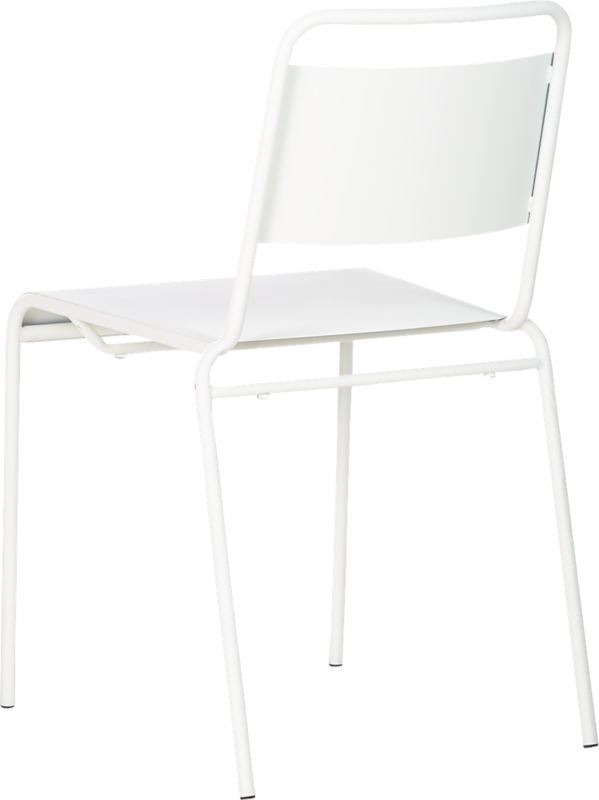 Lucinda White Stacking Chair - Image 5