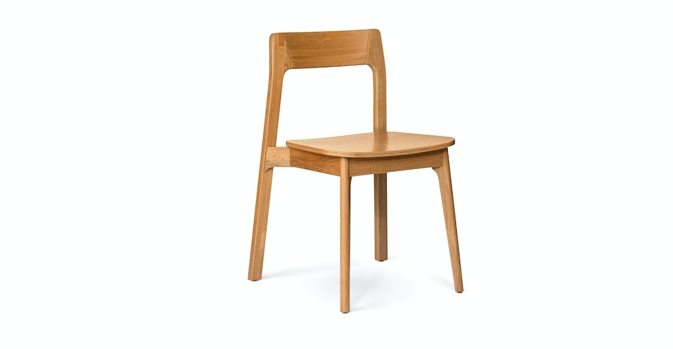 Gusfa Stackable Dining Chair - Oak - Image 0
