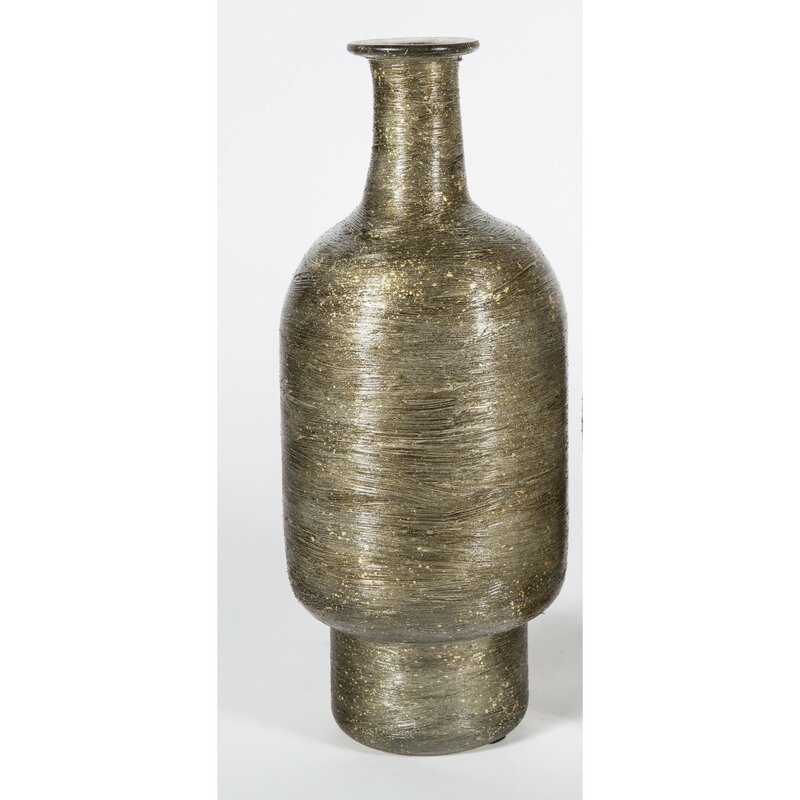 Prima Design Source Brown/Gold Glass Vase - Image 0