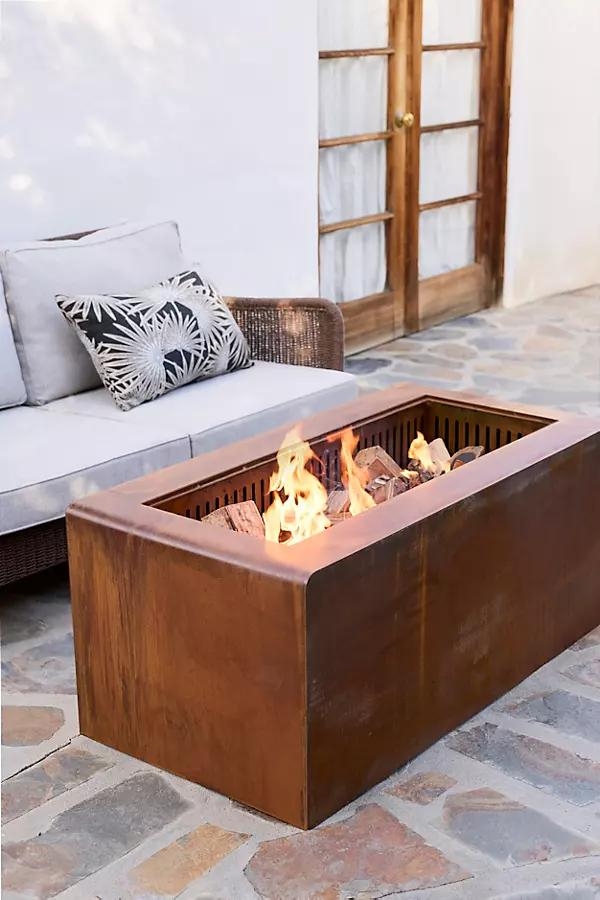 Lidded Rectangle Fire Pit - Image 0