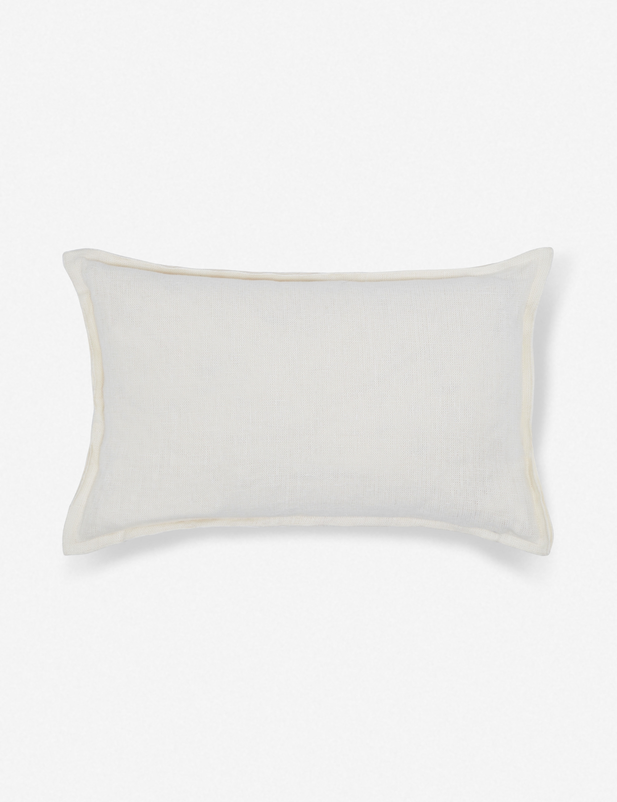 Arlo Linen Lumbar Pillow, Ivory - Image 0