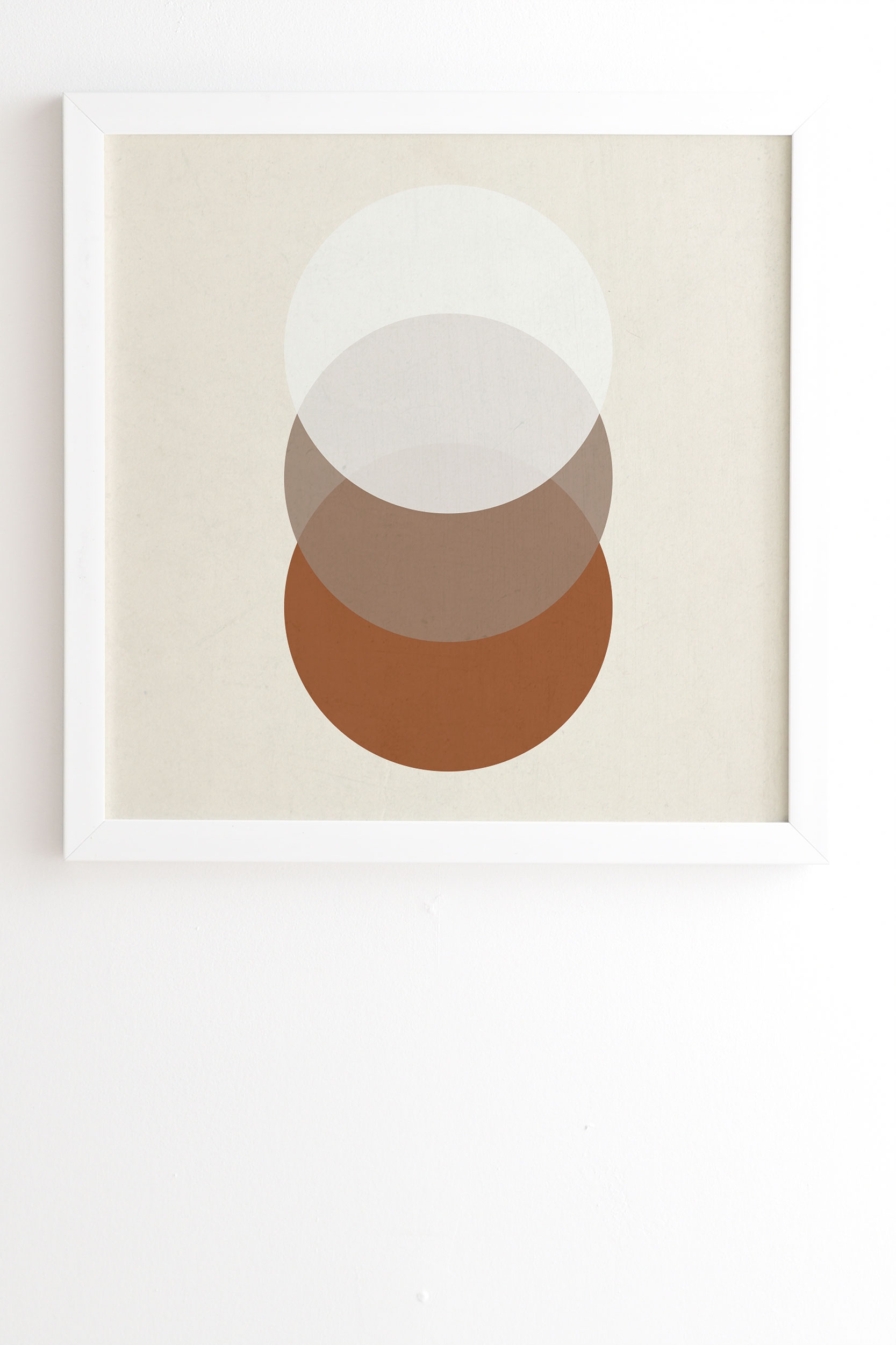 Orbit 005 by Rose Beck - Framed Wall Art Basic White 30" x 30" - Image 0