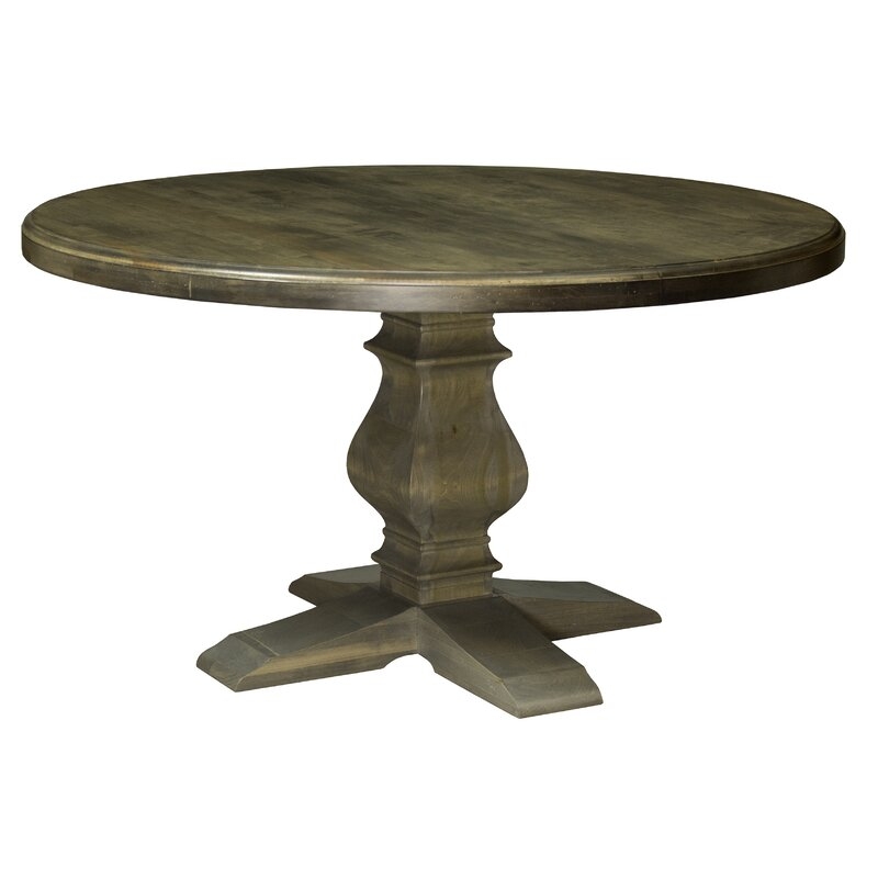  Kent Maple Extendable Dining Table Color: Distressed Nantucket, Size: 29.75" H x 80" W x 80" D - Image 0