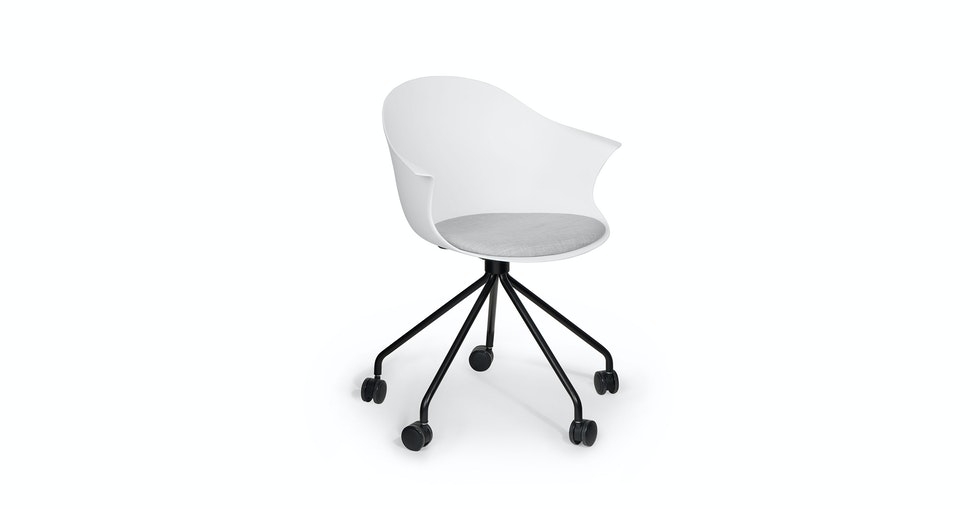 Lumvig White Office Chair - Image 0