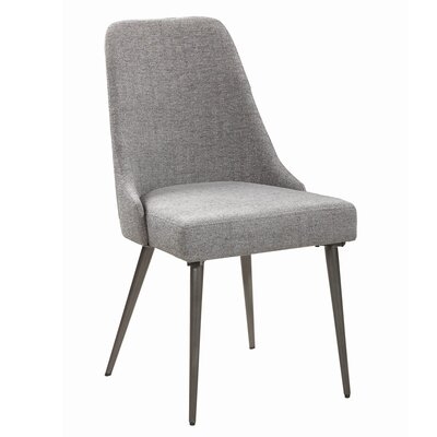 Alicia Upholstered Side Chair in Gray - Image 0