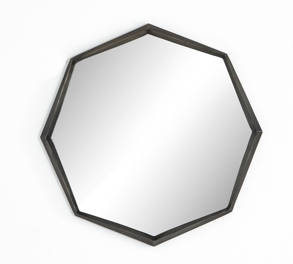 Sterling Octagon Wall Mirror, 30.25"W, Aluminum - Image 0