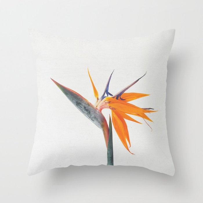 Bird Of Paradise Throw Pillow by Cassia Beck - Cover (18" x 18") With Pillow Insert - Indoor Pillow - Image 0