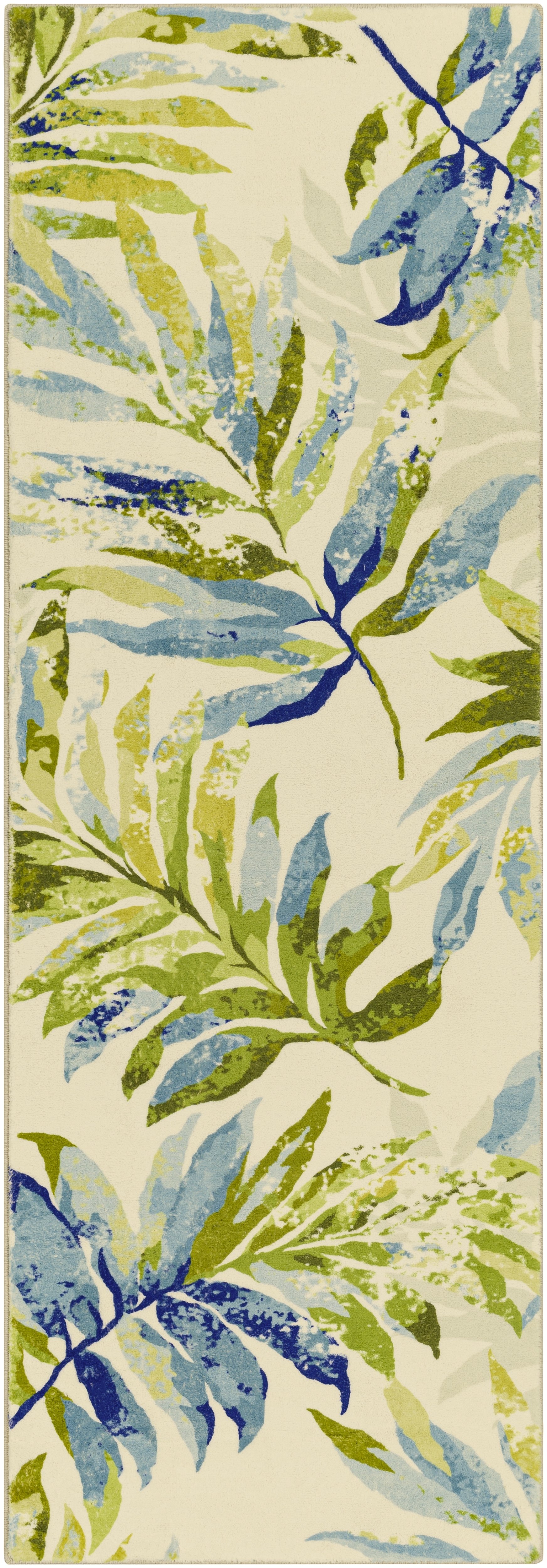 Erin White Indoor 2'7" x 7'7" Machine Woven Rug - Image 0