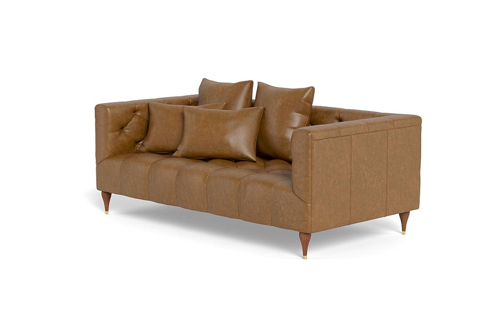 Ms. Chesterfield Leather Loveseat by Apartment Therapy - Image 2