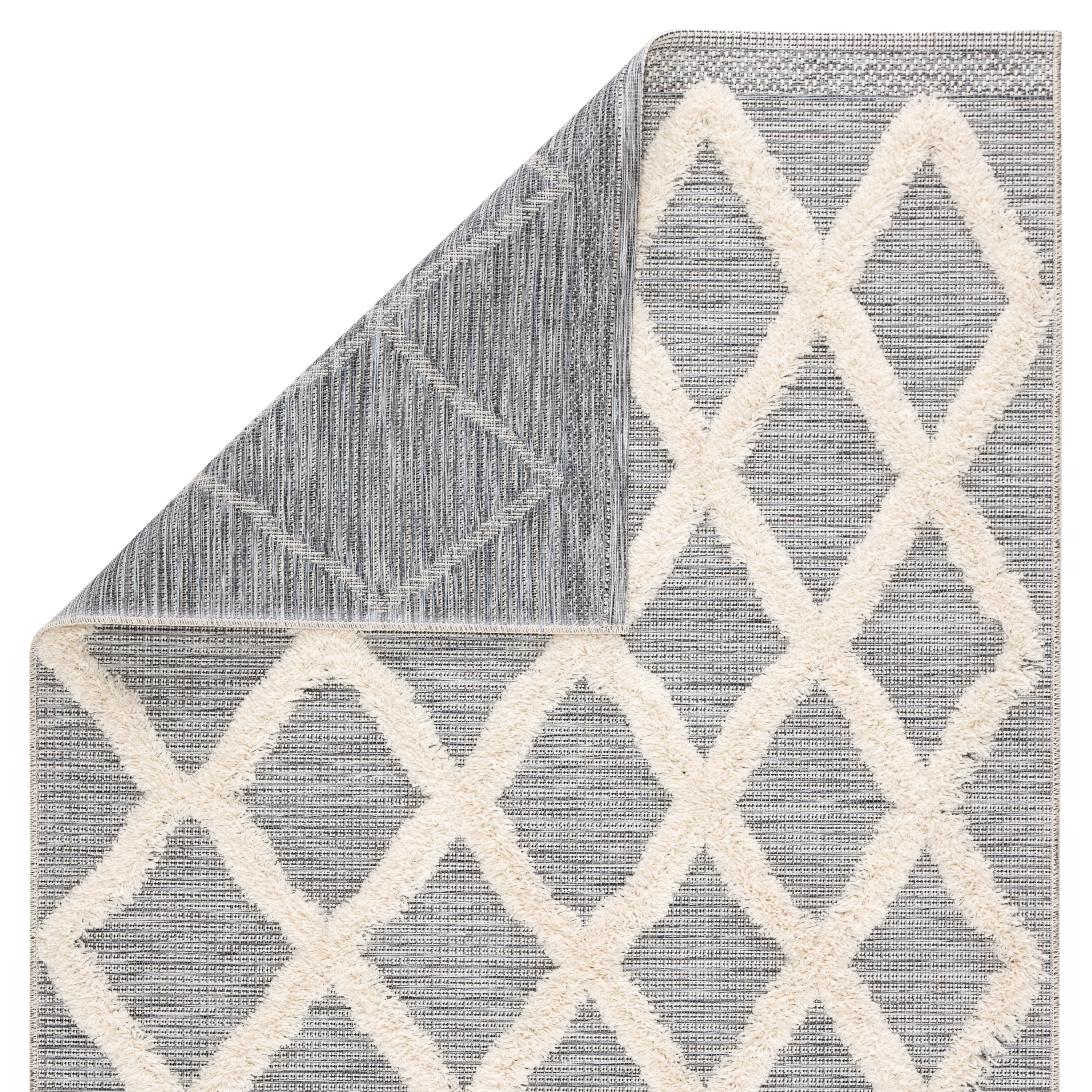 Bandalier Indoor/ Outdoor Trellis Gray/ Cream Area Rug (7'10"X10'10") - Image 2