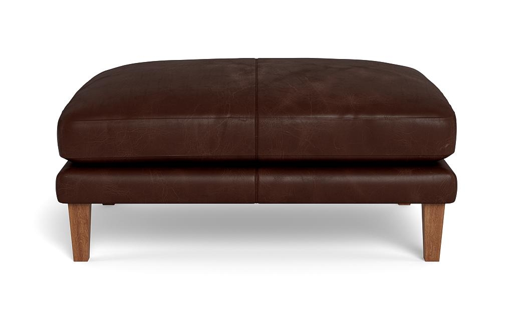 Maxwell Leather Ottoman by Apartment Therapy - Image 0