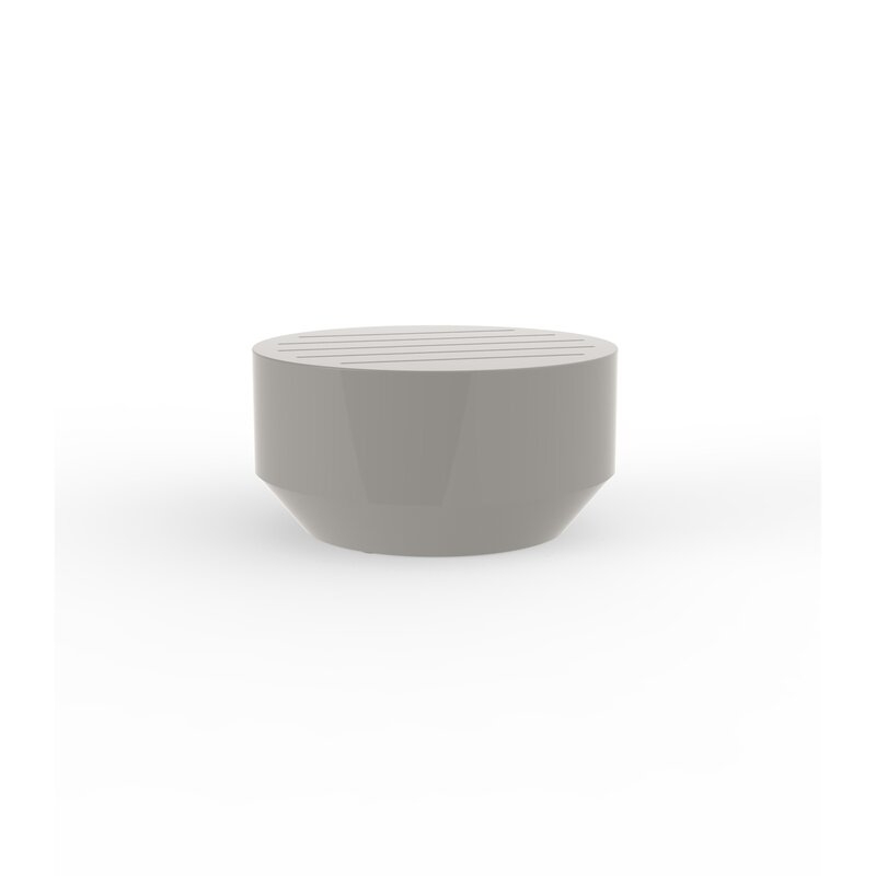 Vondom Vela Plastic Coffee Table Color: Taupe, Table Size: 23.5" Diameter x 11.75" H - Image 0