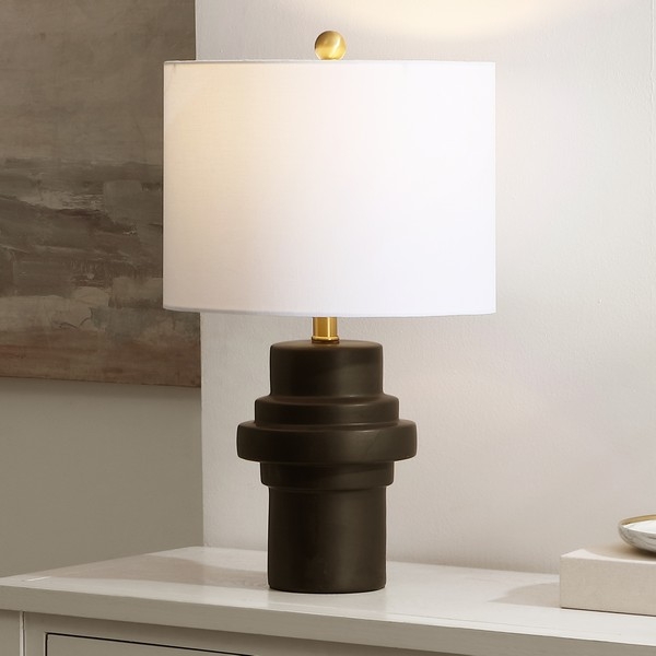 Doni 22 Inch Table Lamp - Black/Brass - Image 3
